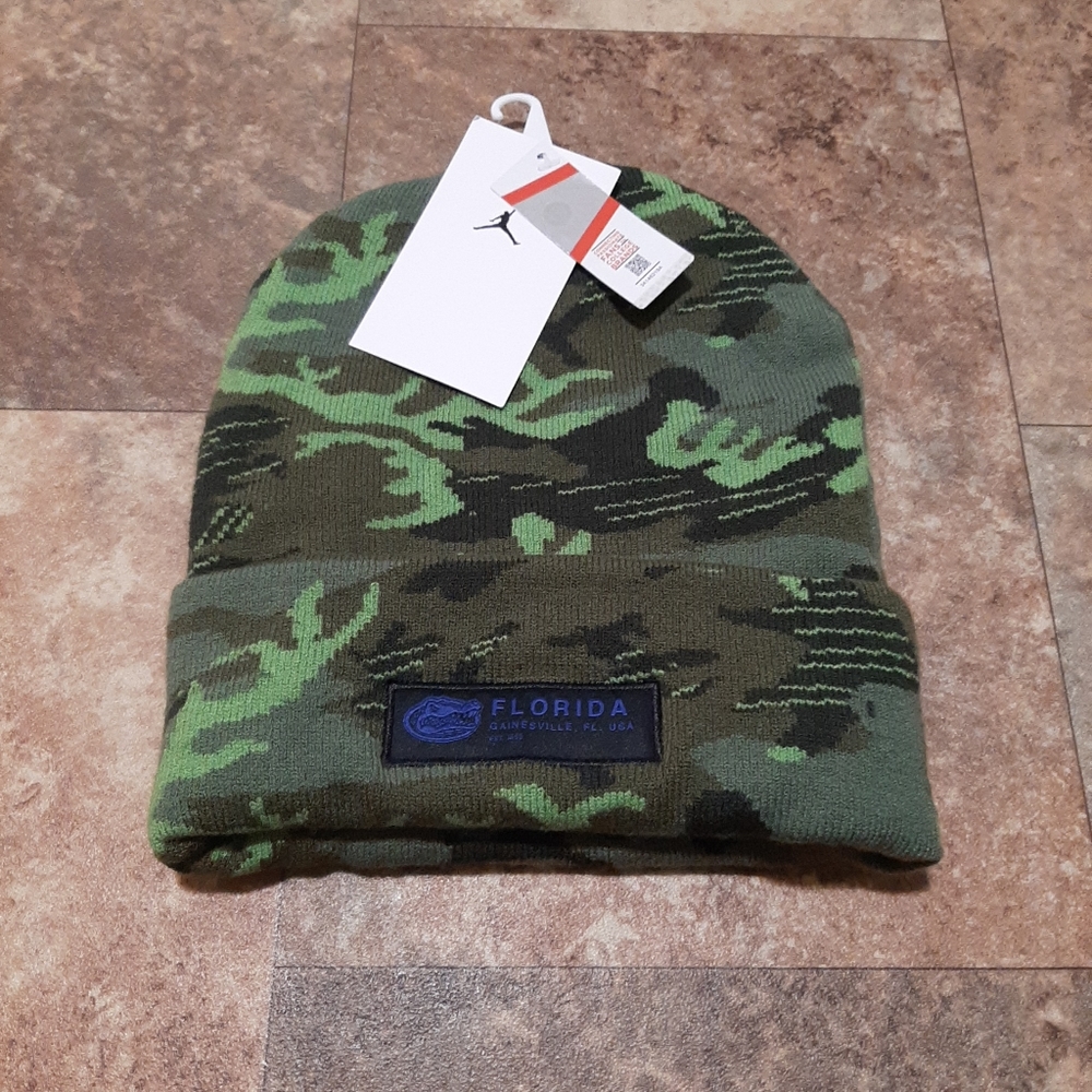 New. Jordan Florida Gators Camo Military Beanie.